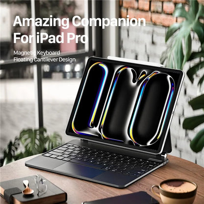 DUX DUCIS For iPad Pro 13 (2024) Case Trackpad Magnetic Bluetooth Keyboard Leather Tablet Cover
