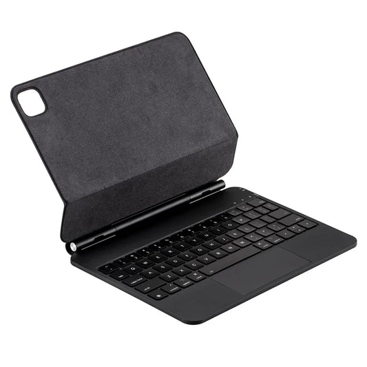 X7 For iPad Pro 11 (2024) M4 Magnetic Suspension Bluetooth Keyboard Leather Case with Backlight