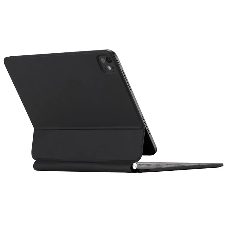 X7 For iPad Pro 11 (2024) M4 Magnetic Suspension Bluetooth Keyboard Leather Case with Backlight