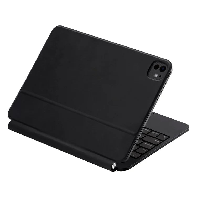 X7 For iPad Pro 11 (2024) M4 Magnetic Suspension Bluetooth Keyboard Leather Case with Backlight