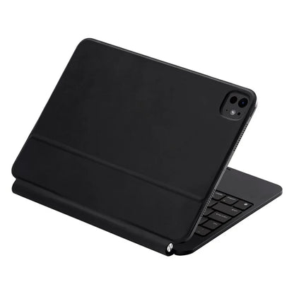 X7 For iPad Pro 11 (2024) M4 Magnetic Suspension Bluetooth Keyboard Leather Case with Backlight