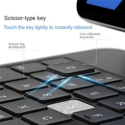 X7 For iPad Pro 11 (2024) M4 Magnetic Suspension Bluetooth Keyboard Leather Case with Backlight