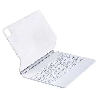 X7 For iPad Pro 11 (2024) M4 Magnetic Suspension Bluetooth Keyboard Leather Case with Backlight