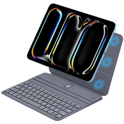 1038 For iPad 10.9 (2022) Ultra-Thin Tablet Case with Bluetooth Keyboard - Black