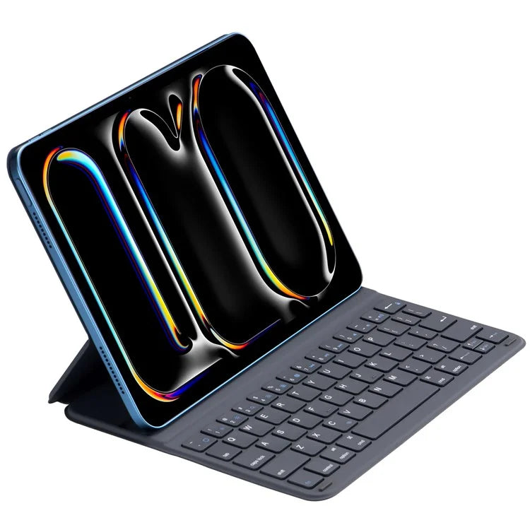 1038 For iPad 10.9 (2022) Ultra-Thin Tablet Case with Bluetooth Keyboard - Black