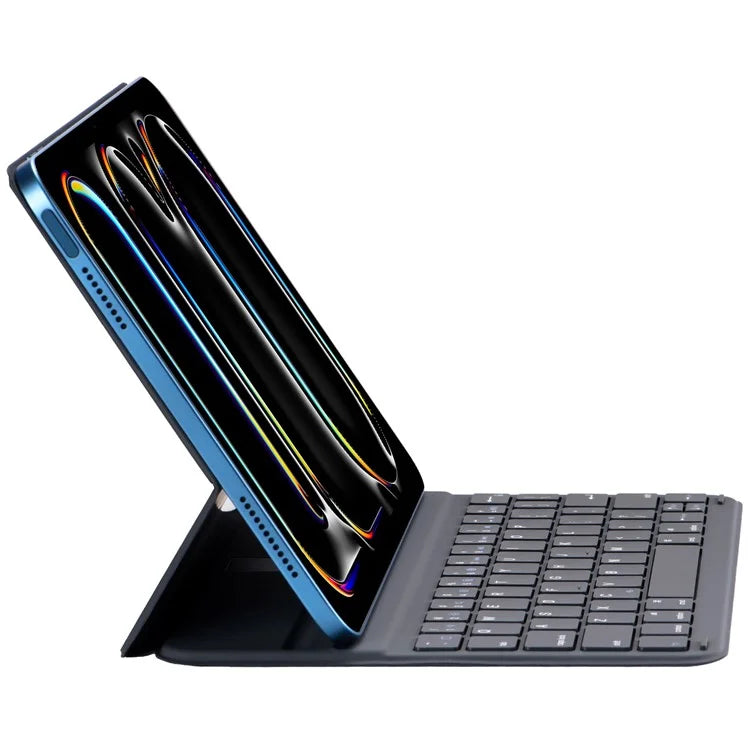 1038 For iPad 10.9 (2022) Ultra-Thin Tablet Case with Bluetooth Keyboard - Black
