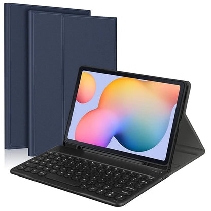 For Samsung Galaxy  Tab S7 (T870 / T875 / T878) / Tab S8 (SM-X700 / X706) Detachable Bluetooth Keyboard Cover with S Pen Holder