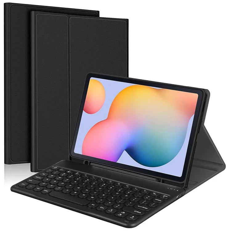 For Samsung Galaxy Tab S6 (SM-T860 / T865 / T867) Detachable Bluetooth Keyboard Leather Cover with S Pen Holder