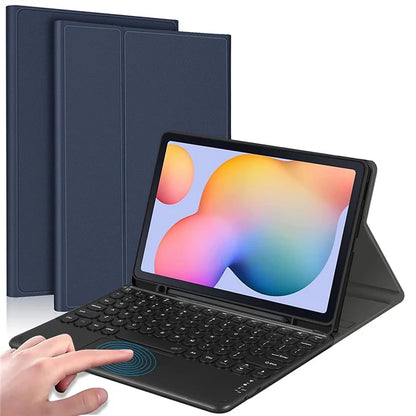 For Samsung Galaxy  Tab S7 (T870 / T875 / T878) / Tab S8 (SM-X700 / X706) Detachable Bluetooth Keyboard Cover with Touchpad and S Pen Holder
