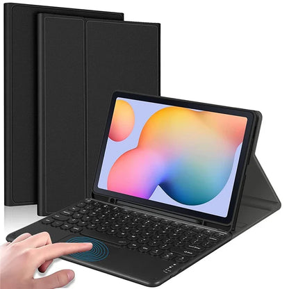 For Samsung Galaxy Tab A8 10.5 (2022) Detachable Bluetooth Touchpad Keyboard Cover with S Pen Holder