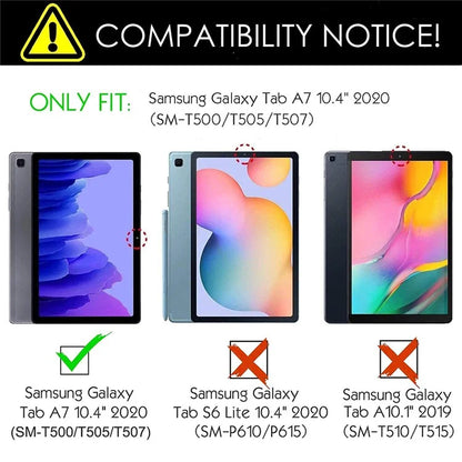 For Samsung Galaxy Tab A7 10.4 (2020) Detachable Bluetooth Touchpad Keyboard Cover with S Pen Holder