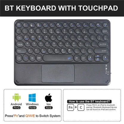 For Samsung Galaxy Tab A7 10.4 (2020) Detachable Bluetooth Touchpad Keyboard Cover with S Pen Holder