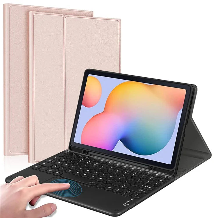 For Samsung Galaxy Tab S8+ / S7 FE / S7+ Detachable Bluetooth Touchpad Keyboard Cover with S Pen Holder