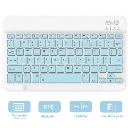 SK-X215 For Samsung Galaxy Tab A9+ Split Bluetooth Keyboard Leather Case + Dual Mode Mouse Set