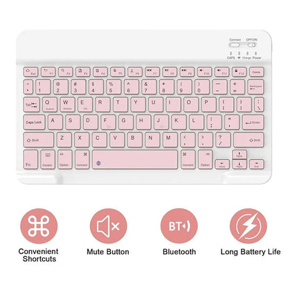 SK-X215 For Samsung Galaxy Tab A9+ Split Bluetooth Keyboard Leather Case + Dual Mode Mouse Set