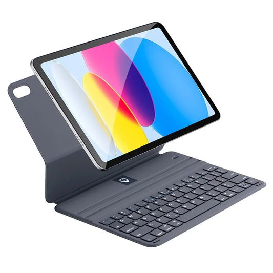 SK-1038 For iPad 10.9 (2022) Ultra Thin Magnetic PU Leather Stand Case Bluetooth Keyboard