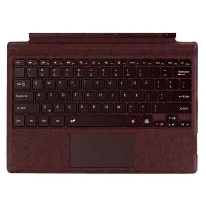 1089D For Microsoft Surface Pro 7+ / 7 / 6 / 5 / 4 / 3 Colorful Backlit Tablet Bluetooth Keyboard with Touchpad