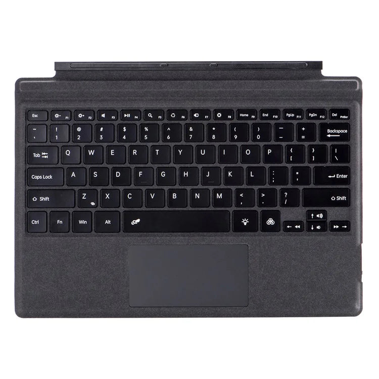 1089D For Microsoft Surface Pro 7+ / 7 / 6 / 5 / 4 / 3 Colorful Backlit Tablet Bluetooth Keyboard with Touchpad