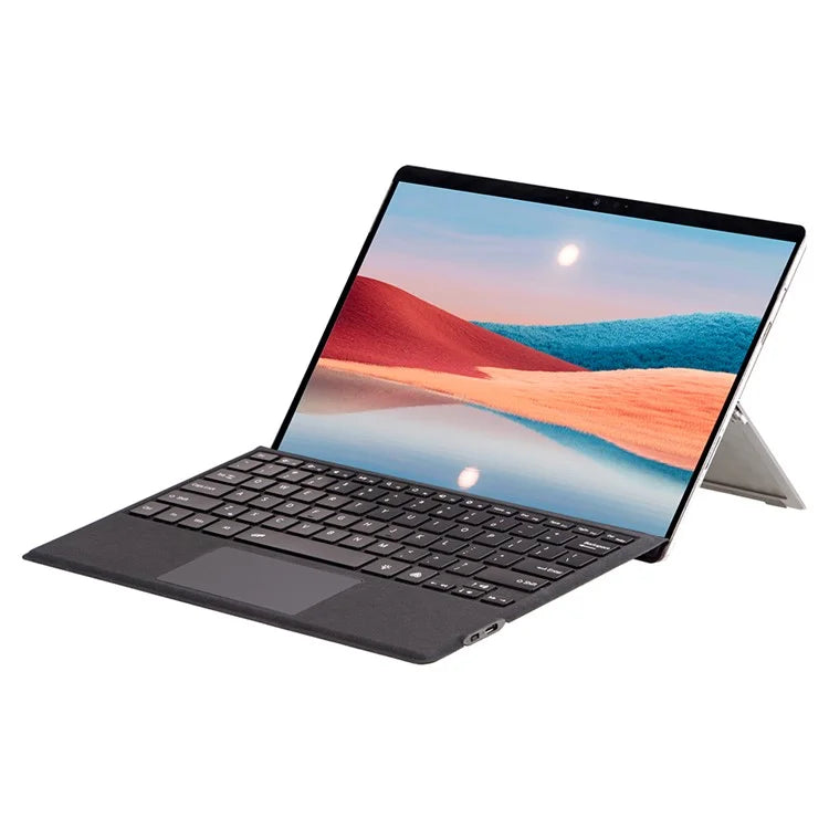 1089D For Microsoft Surface Pro 7+ / 7 / 6 / 5 / 4 / 3 Colorful Backlit Tablet Bluetooth Keyboard with Touchpad
