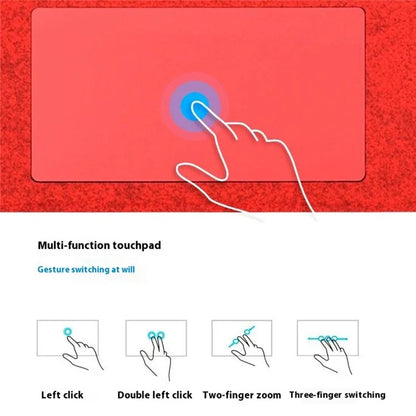 1089D For Microsoft Surface Pro 7+ / 7 / 6 / 5 / 4 / 3 Colorful Backlit Tablet Bluetooth Keyboard with Touchpad