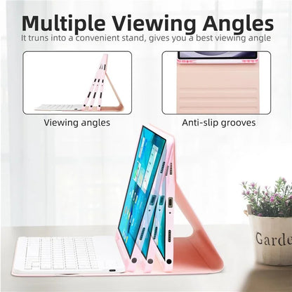 RGB-X210D For Samsung Galaxy Tab A9+ SM-X210 / X216 / X218 RGB Backlit Bluetooth Keyboard Leather Tablet Case + Wireless Mouse