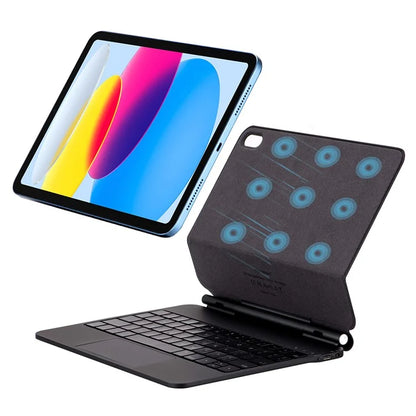 X8 For iPad 10.9 (2022) Backlight Bluetooth Keyboard Magnetic Leather Tablet Case