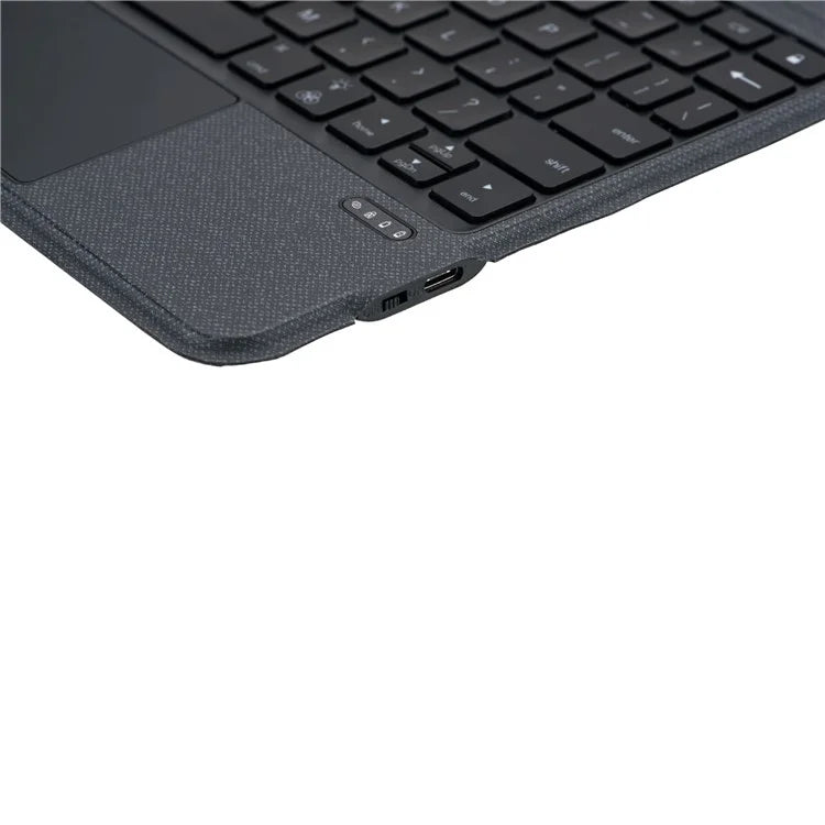 T5308D-3 For iPad 10.9 (2022) Bluetooth Keyboard Case Leather Protective Back Cover Backlit Keyboard with Touchpad