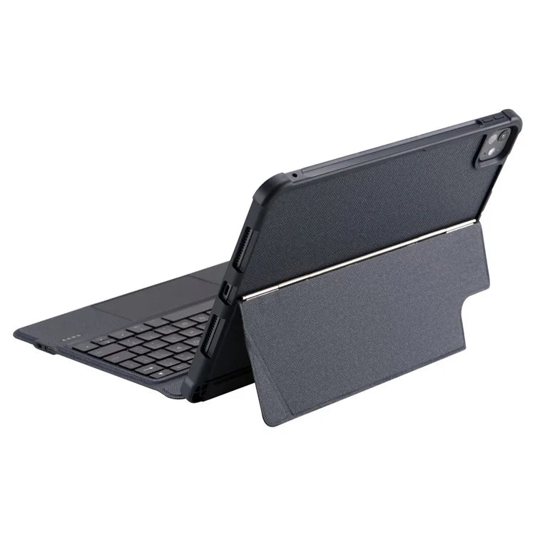 T5304D-3 For iPad Pro 11 (2024) Bluetooth Keyboard Case Leather Protective Cover Backlit Keyboard with Touchpad