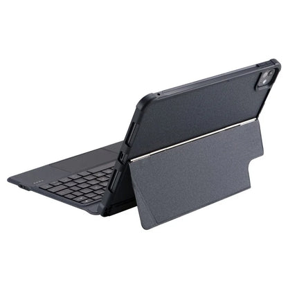 T5304D-3 For iPad Pro 11 (2024) Bluetooth Keyboard Case Leather Protective Cover Backlit Keyboard with Touchpad