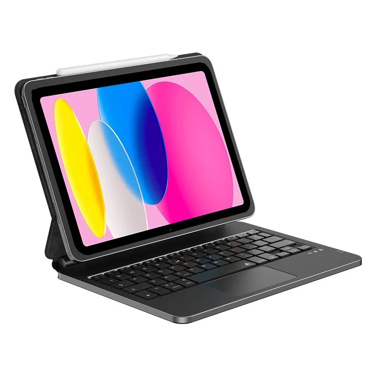WIWU MK-003 For iPad 10.9 (2022) Bluetooth Keyboard Magnetic PU Leather Tablet Stand Case