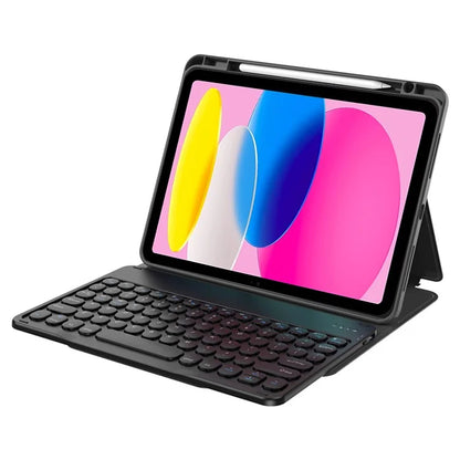 WIWU Bluetooth Keyboard for iPad Pro 11 (2024) / (2023) / (2022) / iPad 10.9 (2022) Skin-Touch Leather Case