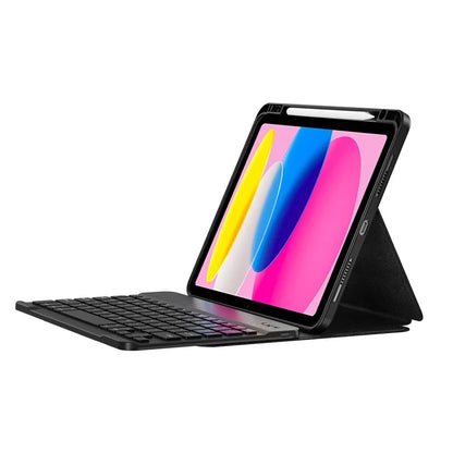 WIWU Bluetooth Keyboard for iPad Pro 11 (2024) / (2023) / (2022) / iPad 10.9 (2022) Skin-Touch Leather Case