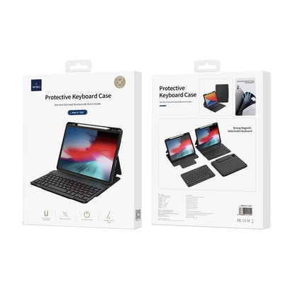 WIWU Bluetooth Keyboard for iPad Pro 11 (2024) / (2023) / (2022) / iPad 10.9 (2022) Skin-Touch Leather Case