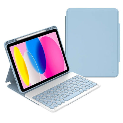 WIWU Bluetooth Keyboard for iPad Pro 11 (2024) / (2023) / (2022) / iPad 10.9 (2022) Skin-Touch Leather Case
