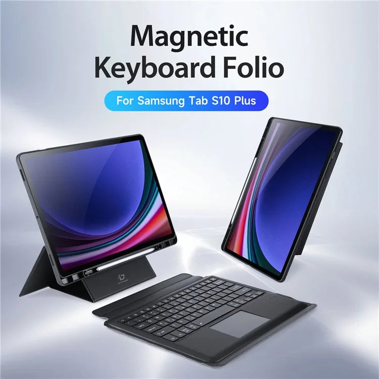 DUX DUCIS For Samsung Galaxy Tab S10 Plus Leather Tablet Case with Magnetic Detachable Keyboard