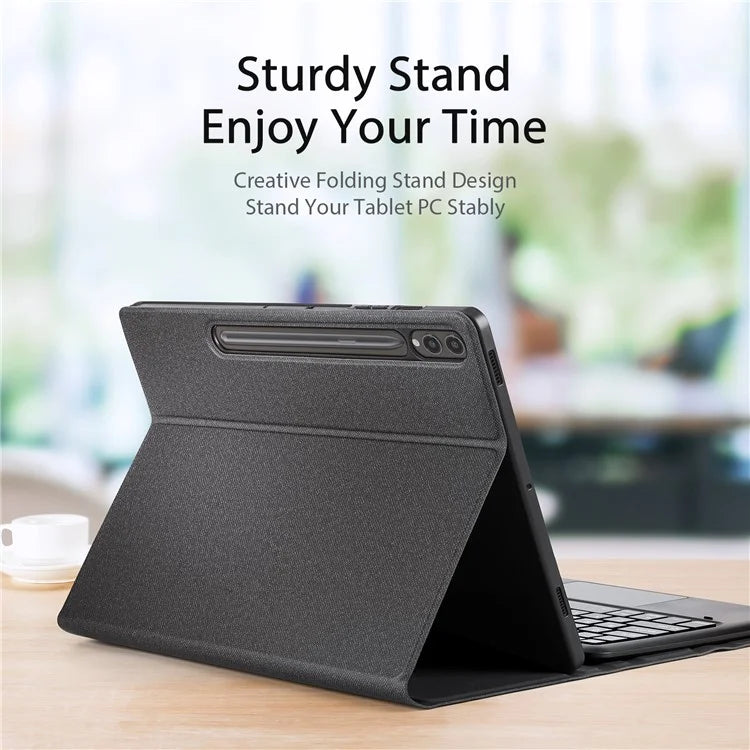 DUX DUCIS For Samsung Galaxy Tab S10 Plus Bluetooth Keyboard + Tablet Leather Case