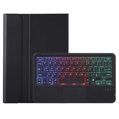 AH17-AS For Huawei MatePad 11.5 Leather Tablet Case + Backlit Bluetooth Keyboard with Touchpad