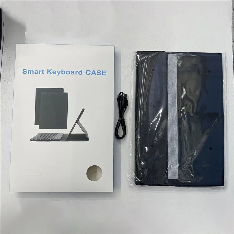 AH17-AS For Huawei MatePad 11.5 Leather Tablet Case + Backlit Bluetooth Keyboard with Touchpad