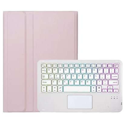 AH17-AS For Huawei MatePad 11.5 Leather Tablet Case + Backlit Bluetooth Keyboard with Touchpad