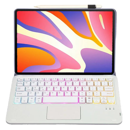 AH17-AS For Huawei MatePad 11.5 Leather Tablet Case + Backlit Bluetooth Keyboard with Touchpad