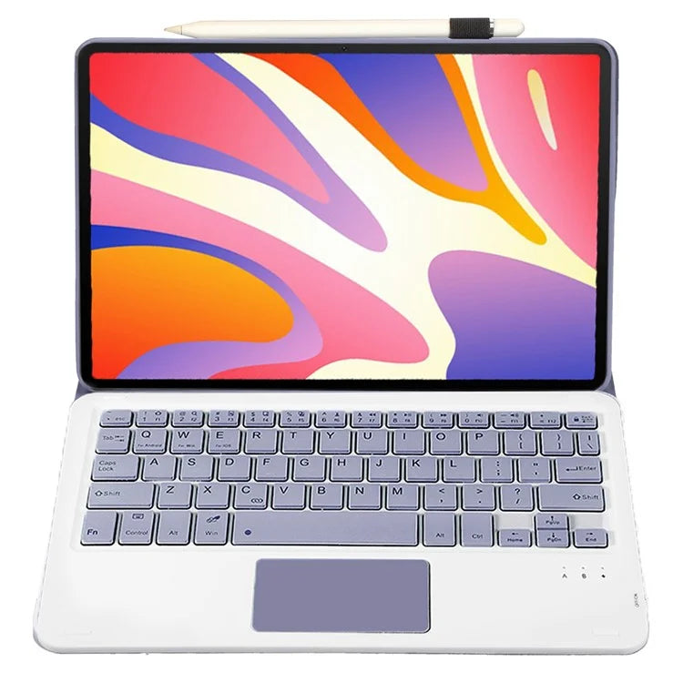 AH17-A For Huawei MatePad 11.5 Leather Tablet Case + Detachable Bluetooth Keyboard with Touchpad