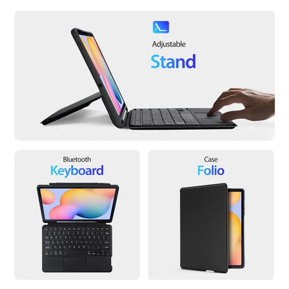 DUX DUCIS For Samsung Galaxy Tab S6 Lite (2020) / S6 Lite (2022) / (2024) Magnetic Bluetooth Keyboard PU Leather Tablet Case