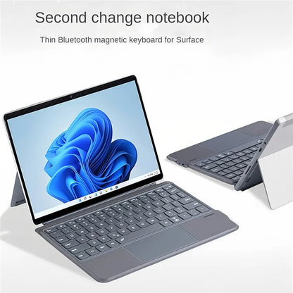 FT-2087A Slim Wireless Keyboard for Microsoft Surface Go / Go 3 / Go 2 10.5 inch Touchpad Bluetooth Keyboard without Backlit