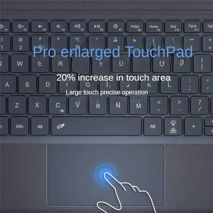 FT-2087A Slim Wireless Keyboard for Microsoft Surface Go / Go 3 / Go 2 10.5 inch Touchpad Bluetooth Keyboard without Backlit