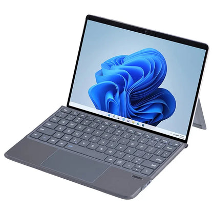 FT-2087A Slim Wireless Keyboard for Microsoft Surface Go / Go 3 / Go 2 10.5 inch Touchpad Bluetooth Keyboard without Backlit