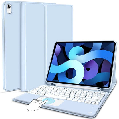 TP-1099 For iPad 10.9 (2022) Detachable Bluetooth Keyboard Case Pencil Slot Protective Tablet Case