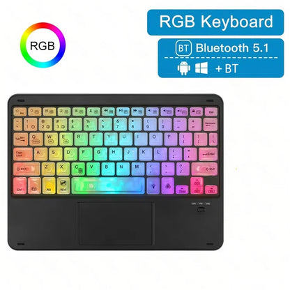 172 Wireless Touchpad Keyboard RGB Backlit Bluetooth 5.1 Rechargeable Keyboard