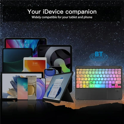 172 Wireless Touchpad Keyboard RGB Backlit Bluetooth 5.1 Rechargeable Keyboard