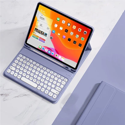 SK-1109 For iPad Pro 11 (2020) / (2021) / (2022) / iPad Air (2020) / (2022) Bluetooth Keyboard Tablet Flip Cover