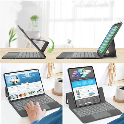 Sk-3125 / 6 For iPad Air (2022) / (2020) / iPad Pro 11 (2022)(2021)(2020) Cover Magnetic Absorbed Leather Tablet Case with Bluetooth Keyboard